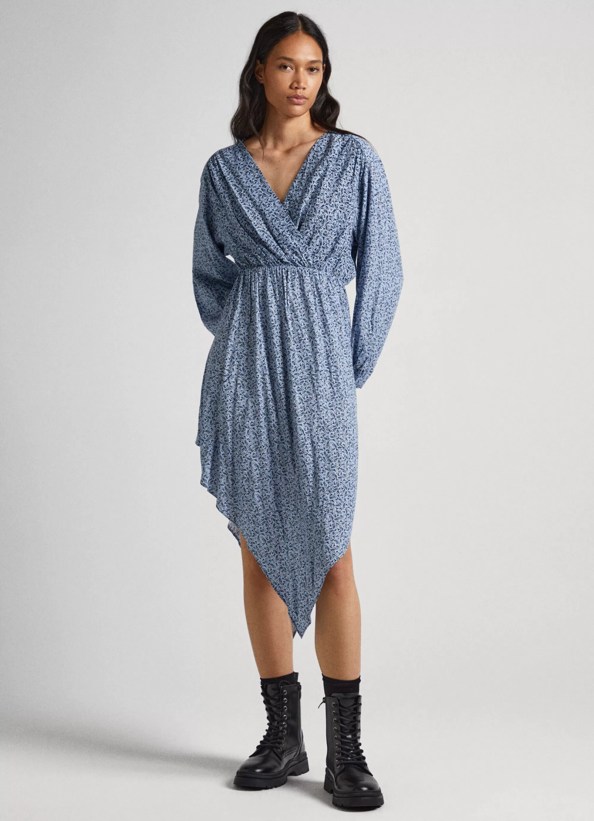 Mulher Pepe Jeans Vestidos E Macacões>Vestido Lurex Com Padrao Floral