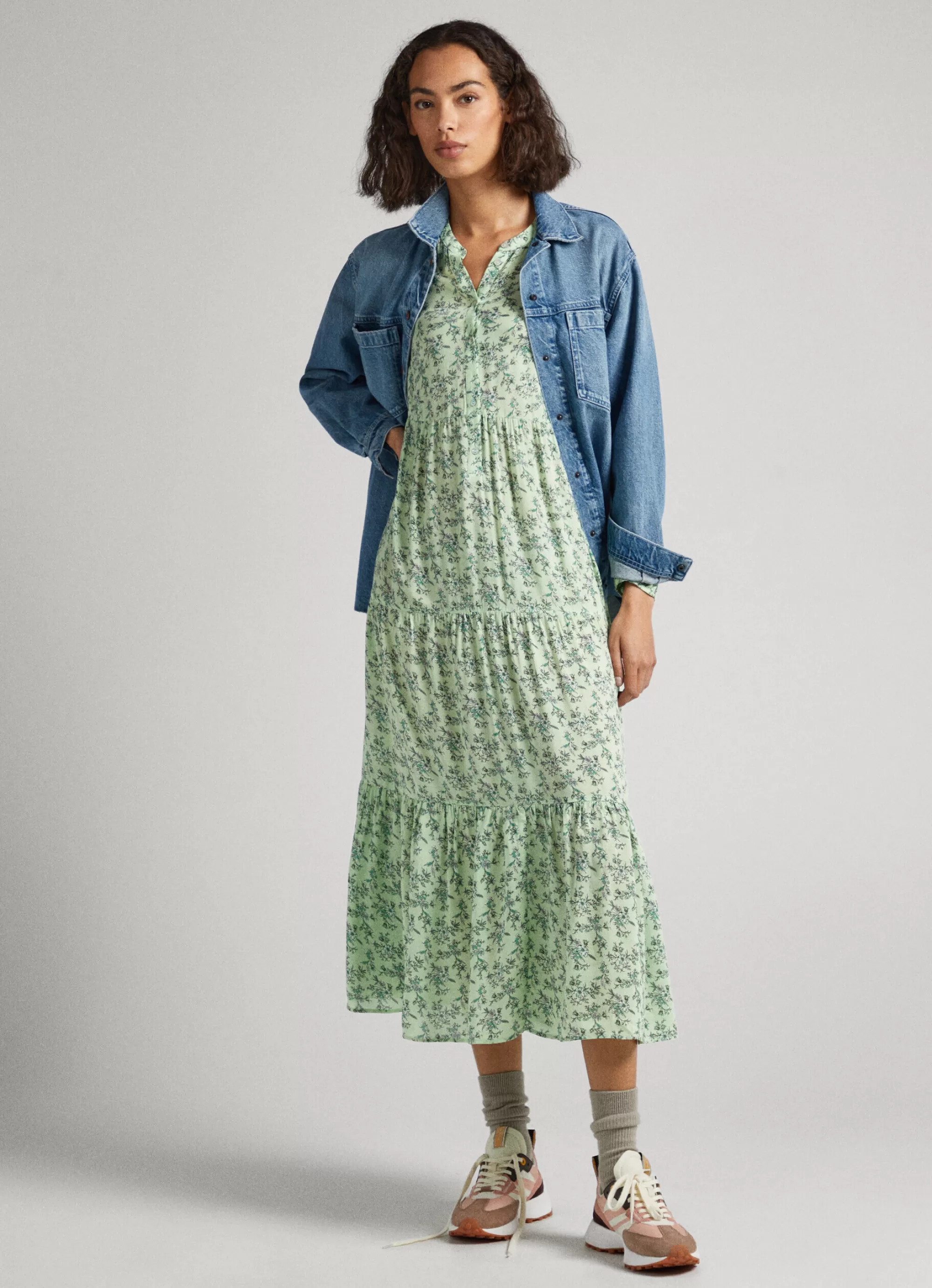 Mulher Pepe Jeans Vestidos E Macacões>Vestido Padrao Floral