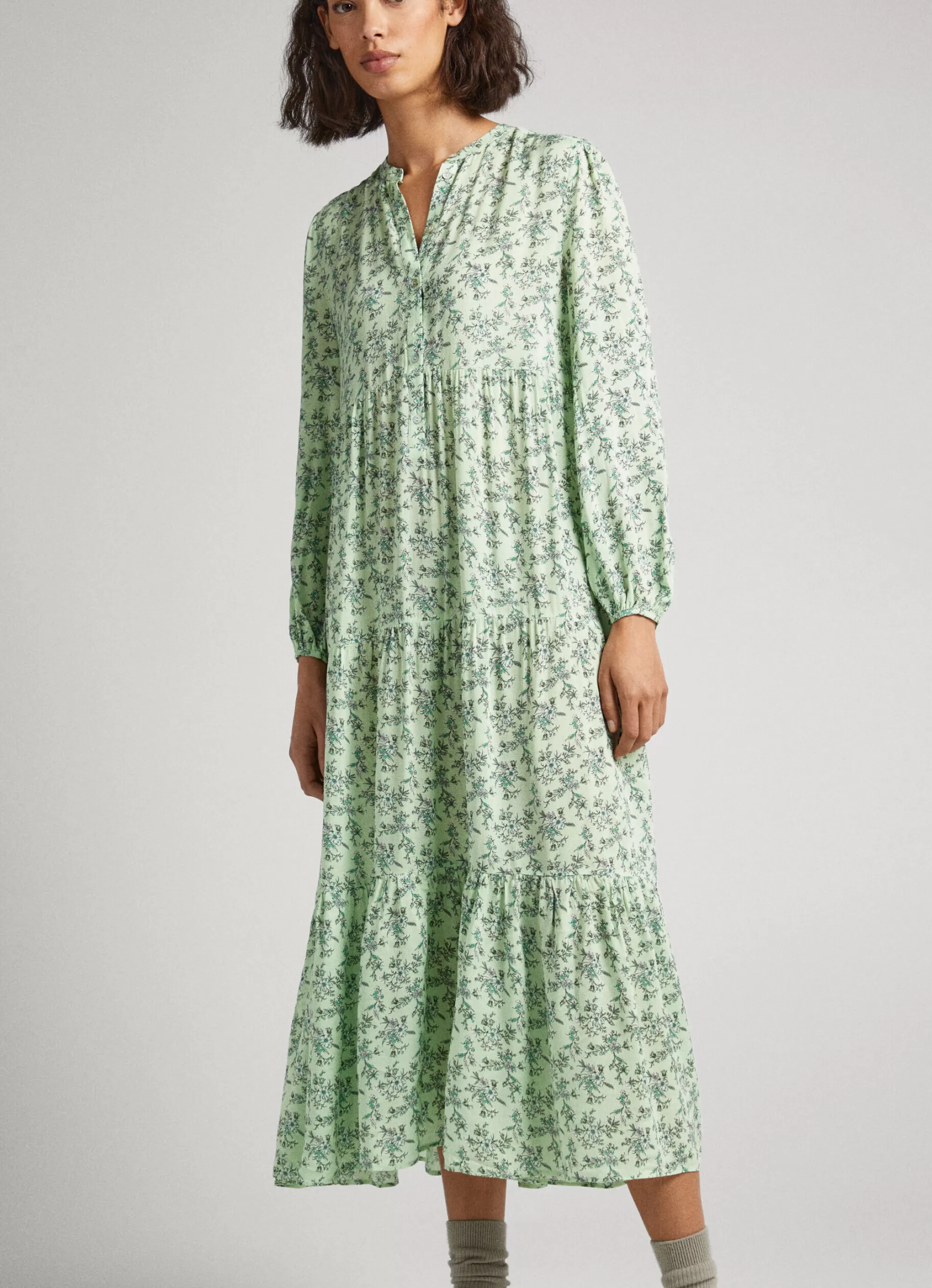 Mulher Pepe Jeans Vestidos E Macacões>Vestido Padrao Floral
