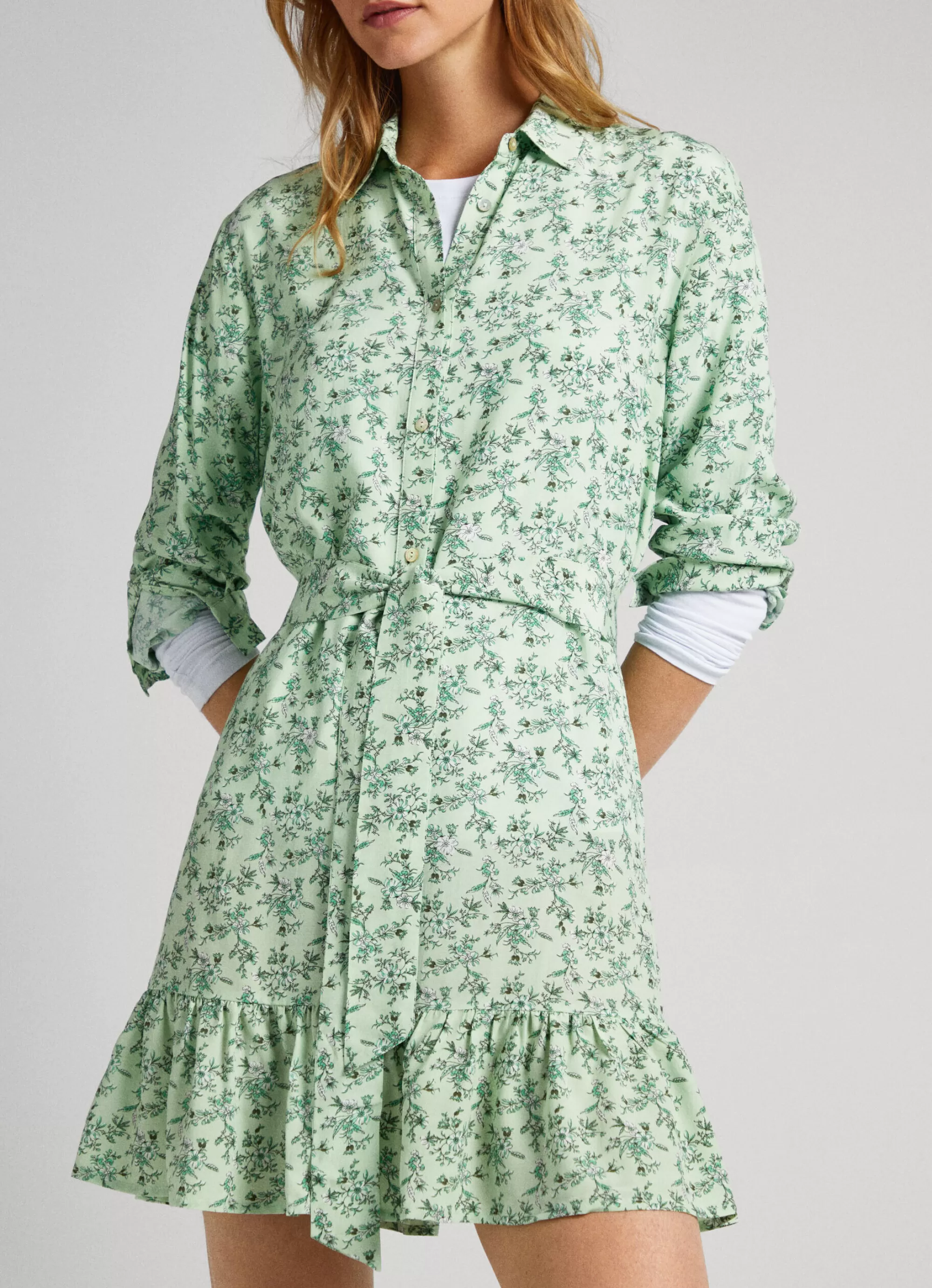 Mulher Pepe Jeans Vestidos E Macacões>Vestido Padrao Floral
