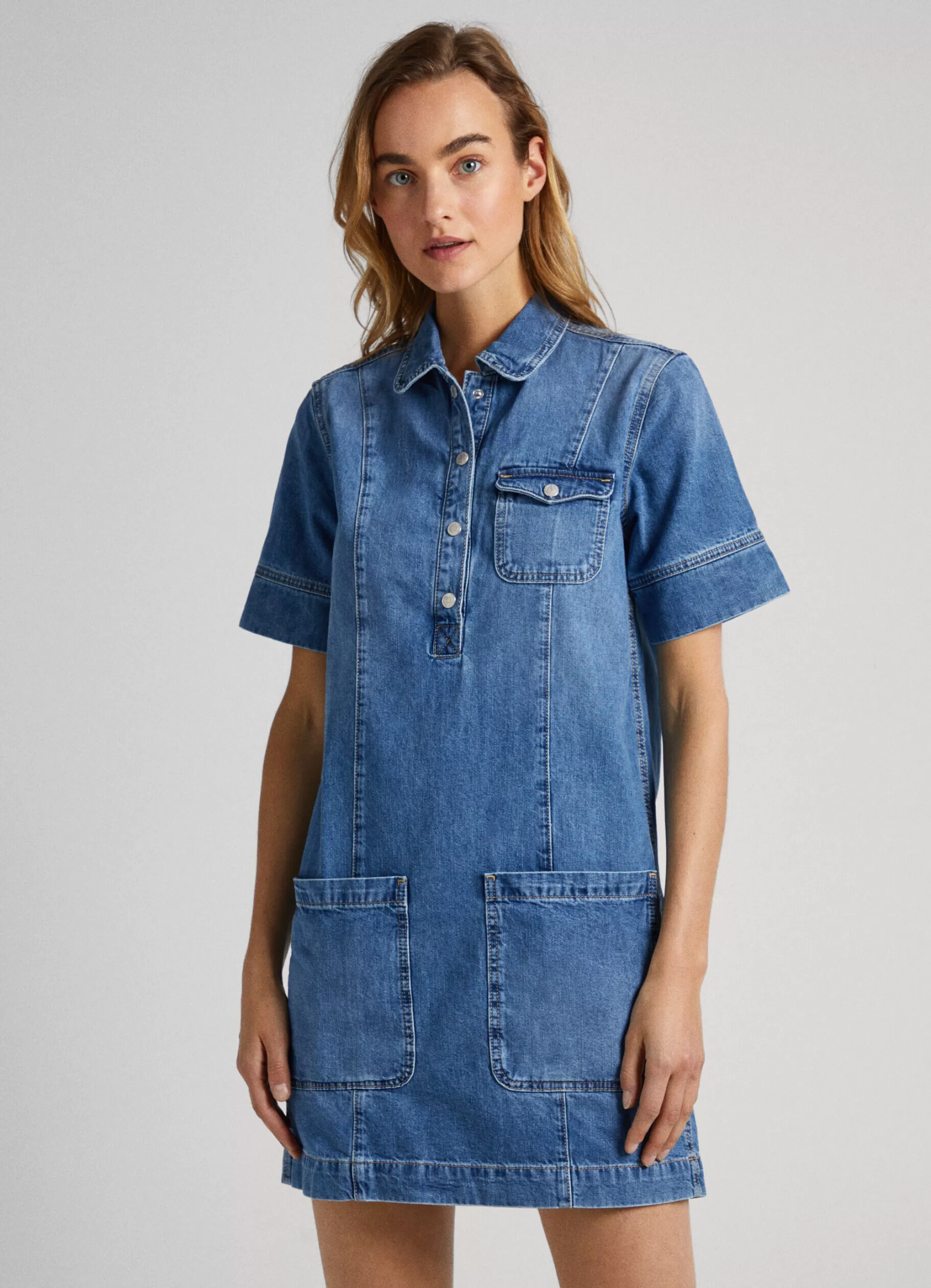 Mulher Pepe Jeans Vestidos E Macacões>Vestido Regular Fit