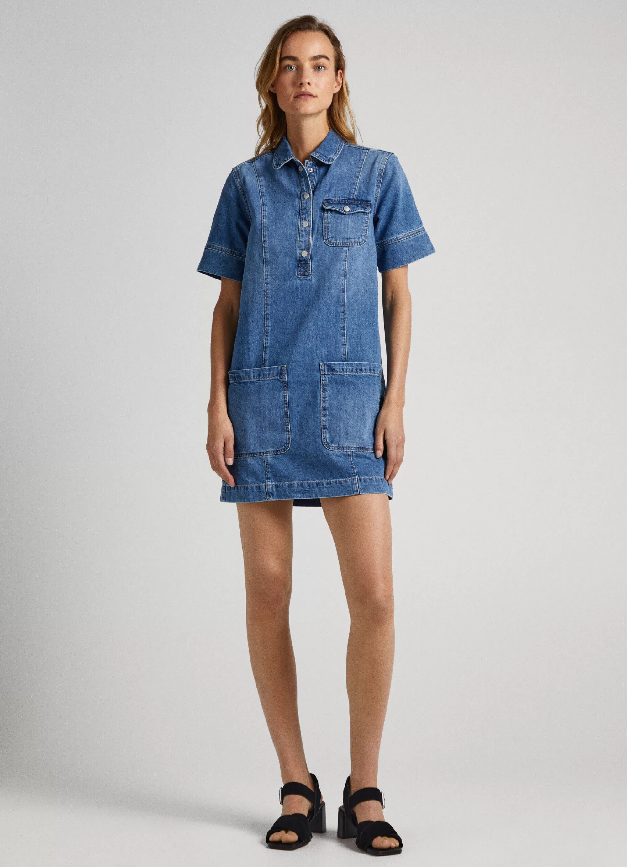 Mulher Pepe Jeans Vestidos E Macacões>Vestido Regular Fit