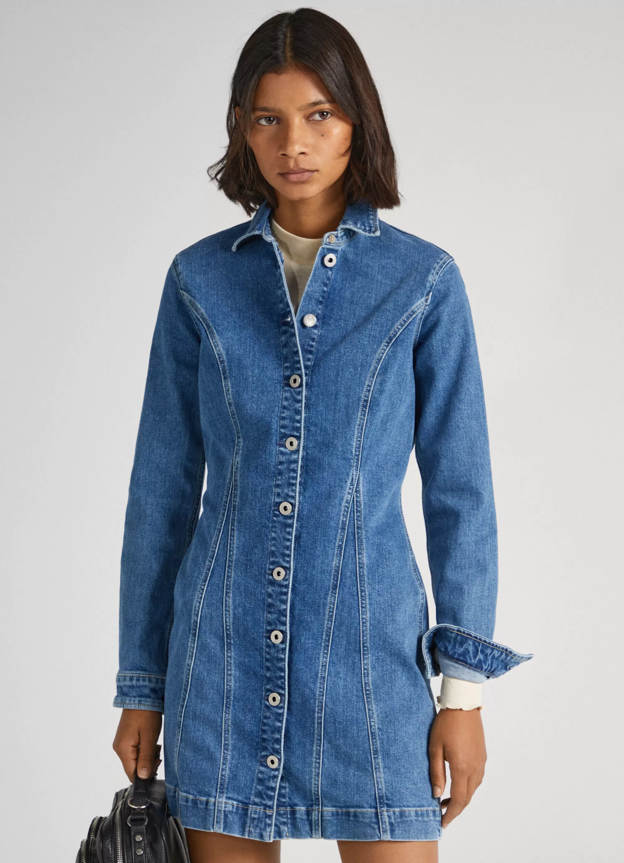 Mulher Pepe Jeans Vestidos E Macacões>Vestido Slim Fit