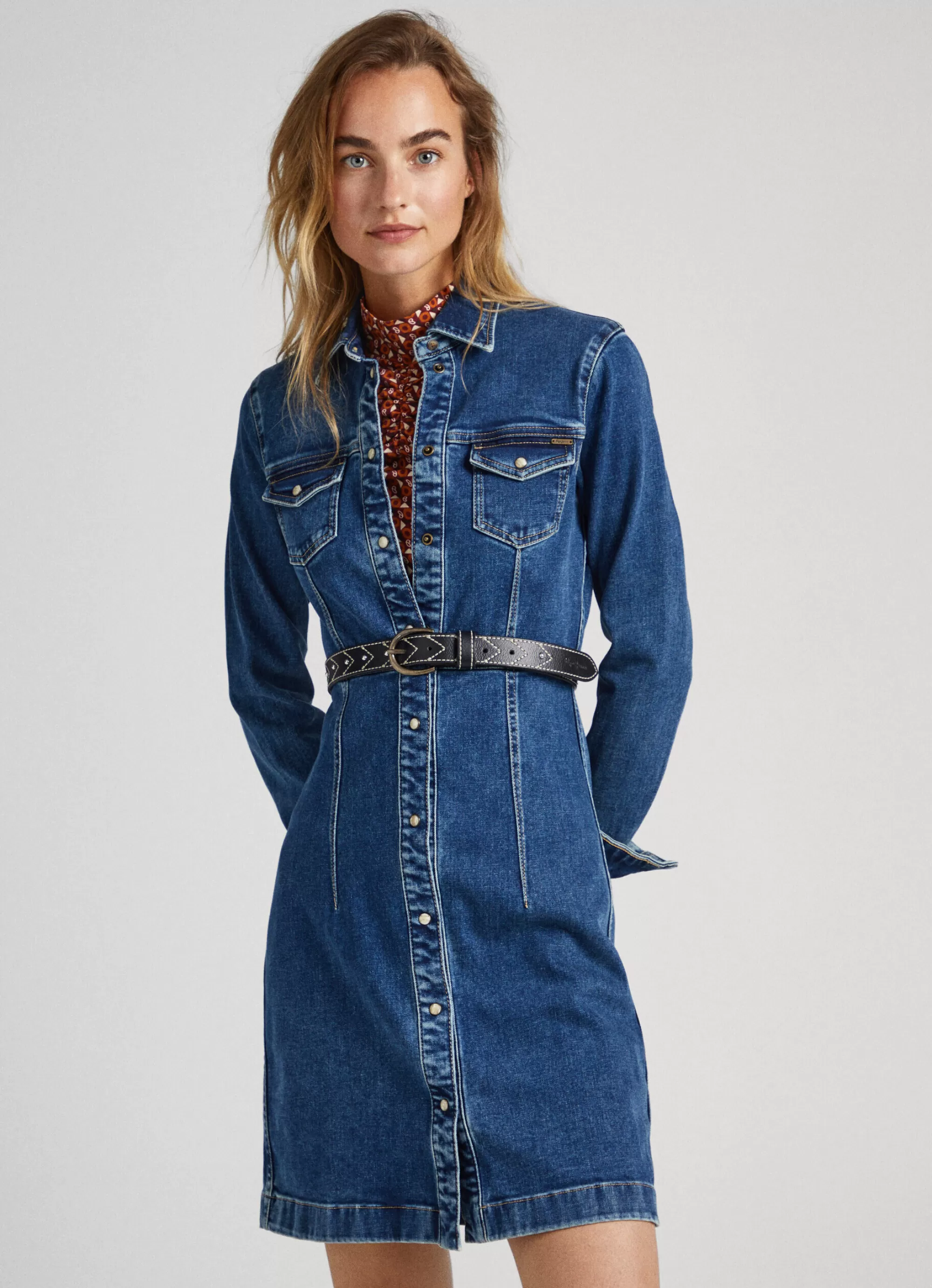 Mulher Pepe Jeans Vestidos E Macacões>Vestido Slim Fit