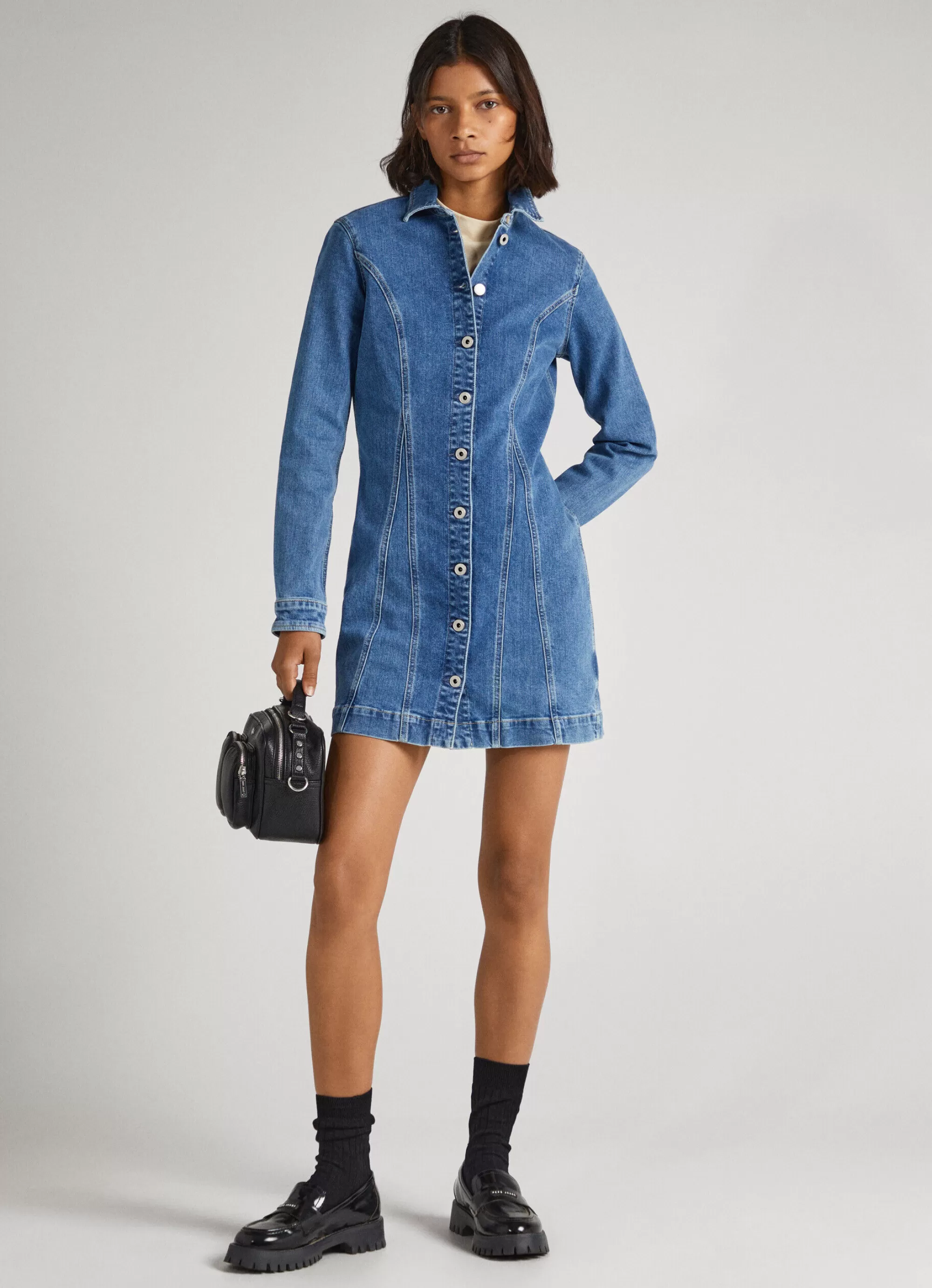 Mulher Pepe Jeans Vestidos E Macacões>Vestido Slim Fit