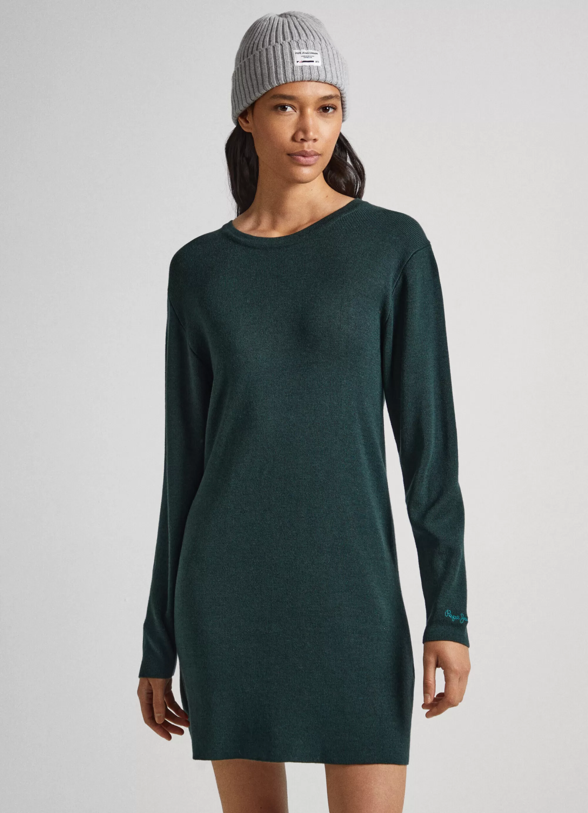 Mulher Pepe Jeans Vestidos E Macacões>Vestido Tencel Decote Em V