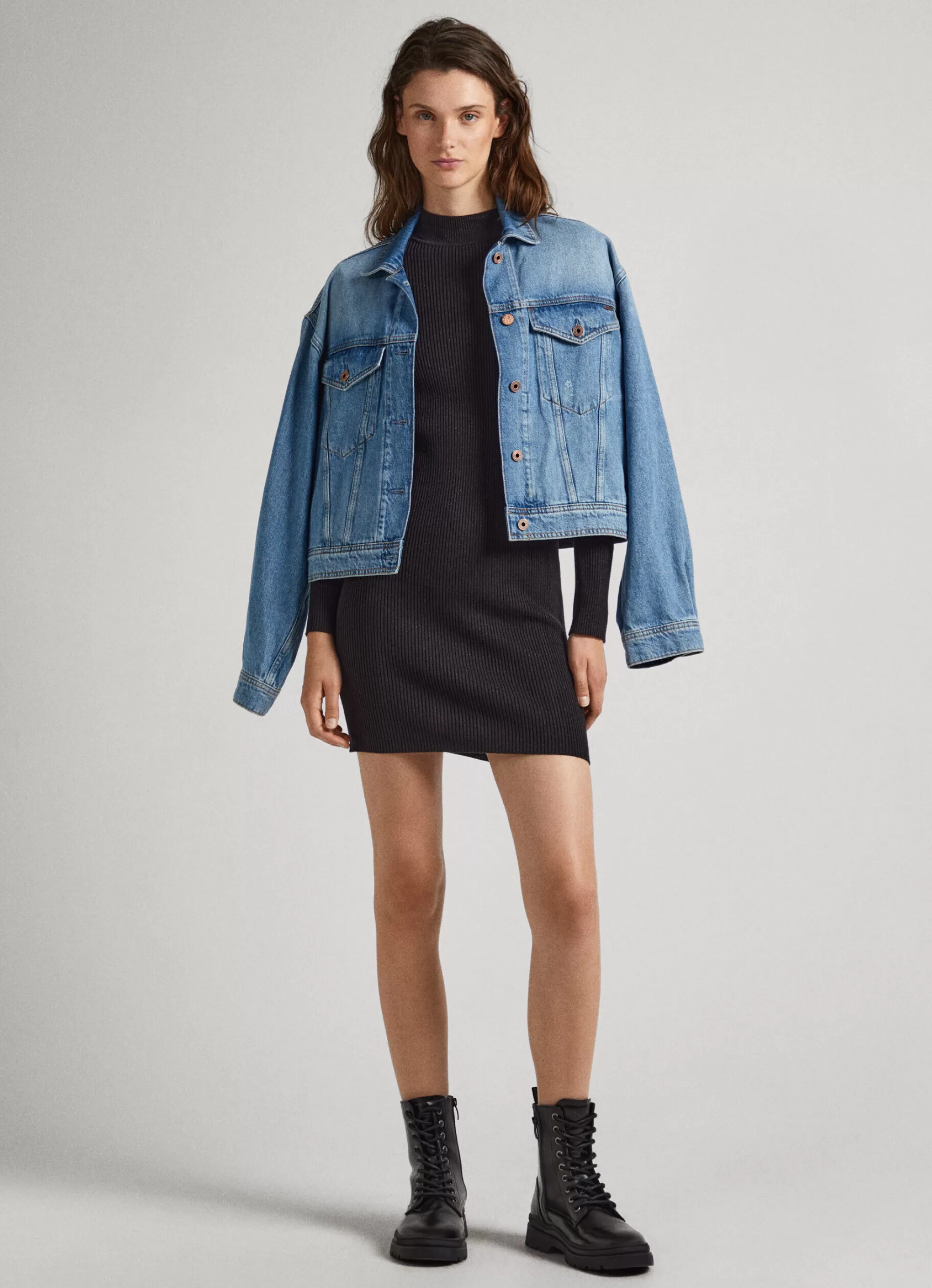 Mulher Pepe Jeans Vestidos E Macacões>Vestido Tencel Decote Perkins